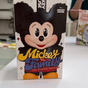 Mickey Mouse Cute Together Keychain - Black